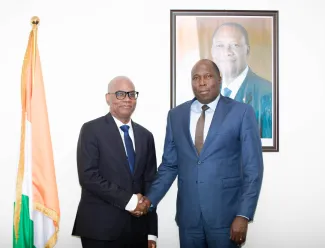 DG PITCHE MEET MINISTER OF FOREIGN AFFAIR OF COTE D'IVOIRE