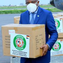 DG delivering Covid-19 medical goods and equipment